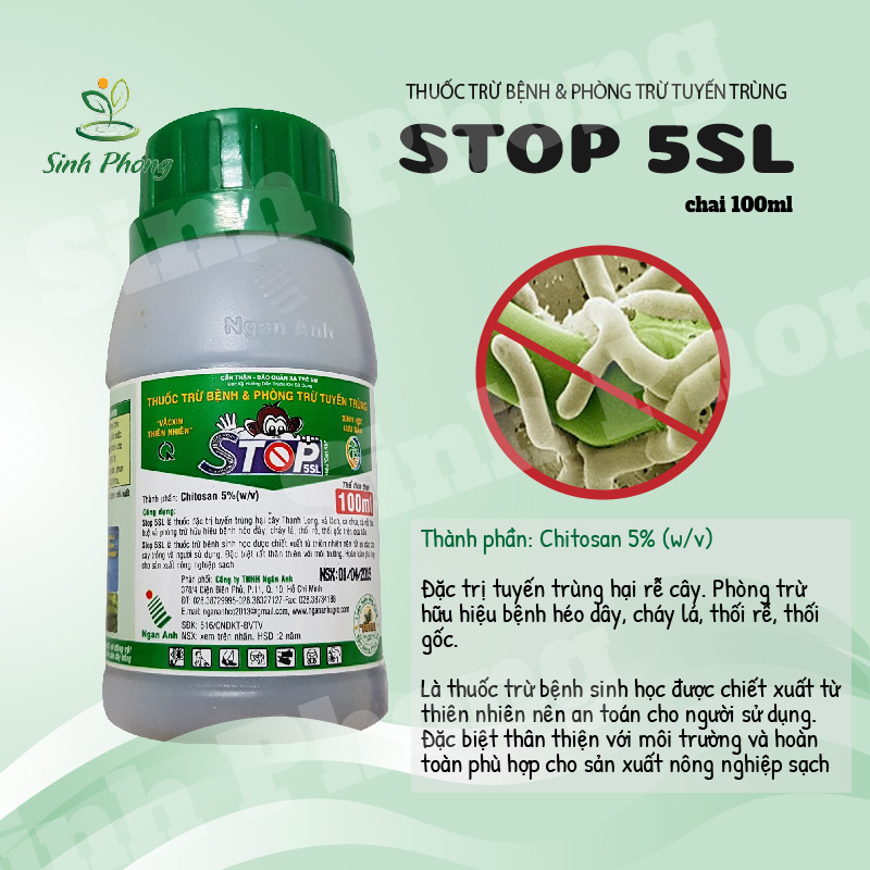 [HCM]Thuốc trừ bệnh và phòng trừ tuyến trùng Stop 100ml  - Sản phẩm chất lượng - gian hàng uy tín - giá luôn tốt - mua ngay kẻo lỡ !