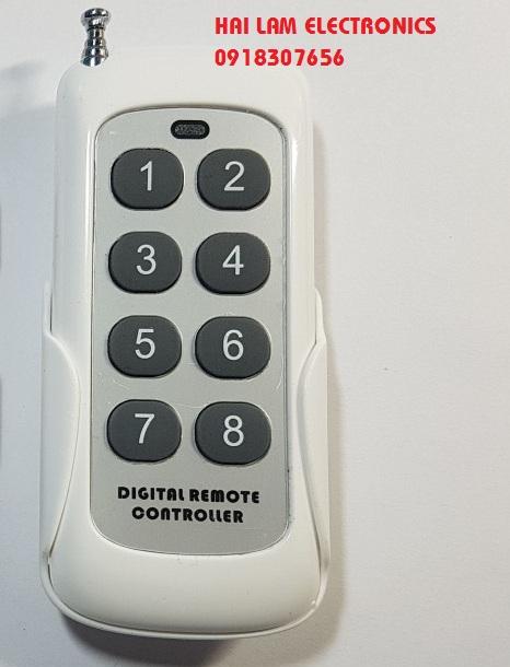 Remote RF 8 nút tần số 433MHz- mã cố định