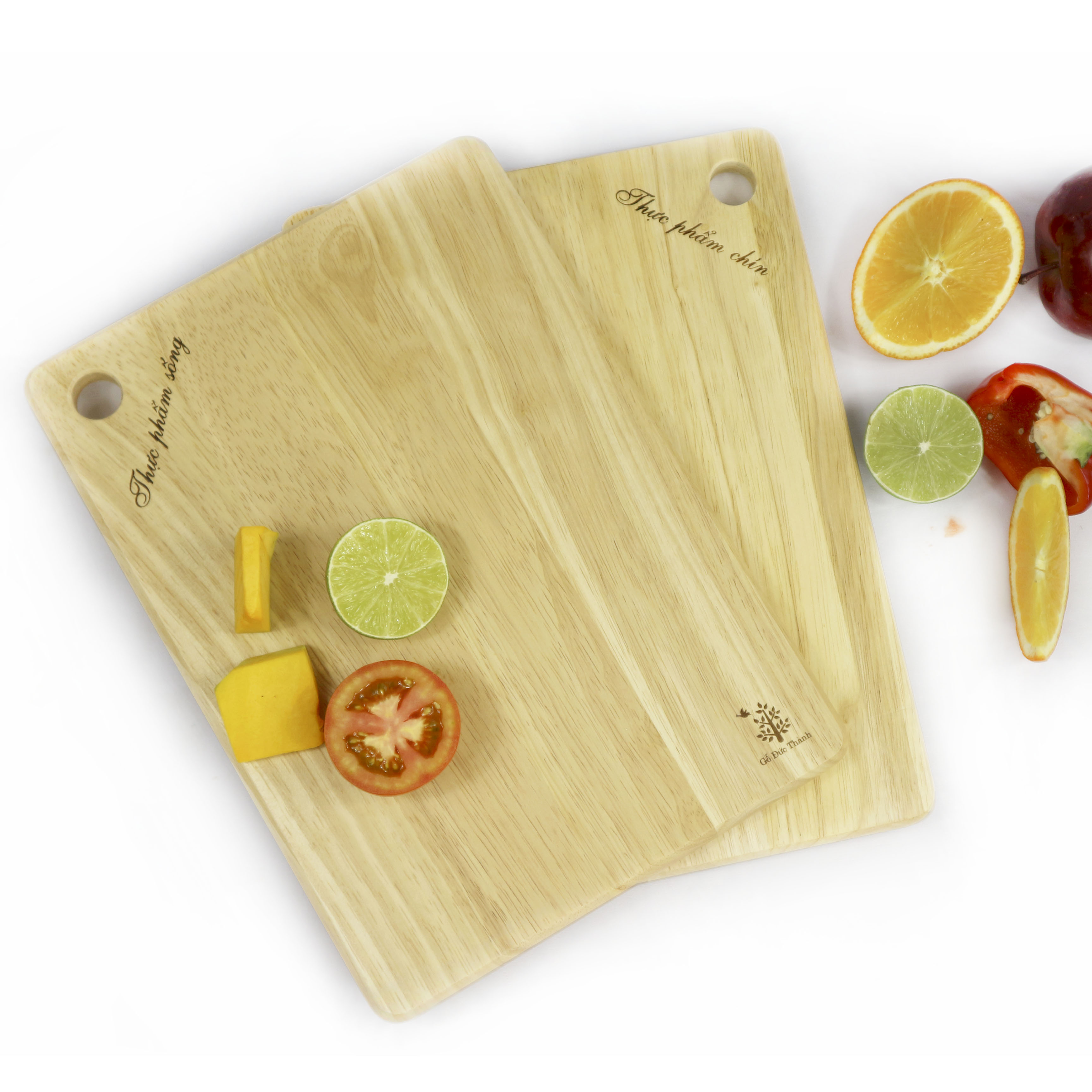 Bộ thớt gỗ sống chín - Gỗ Đức Thành - 05331
