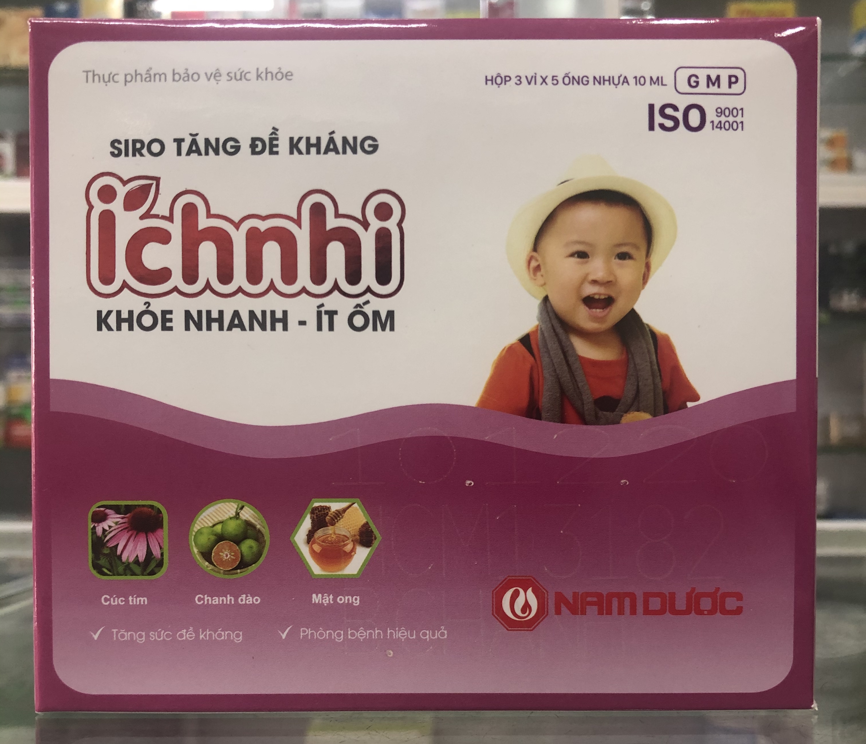 [HCM]Siro tăng đề kháng Ích Nhi - khoẻ nhanh ít ốm - 15 ống nhựa x 10ml