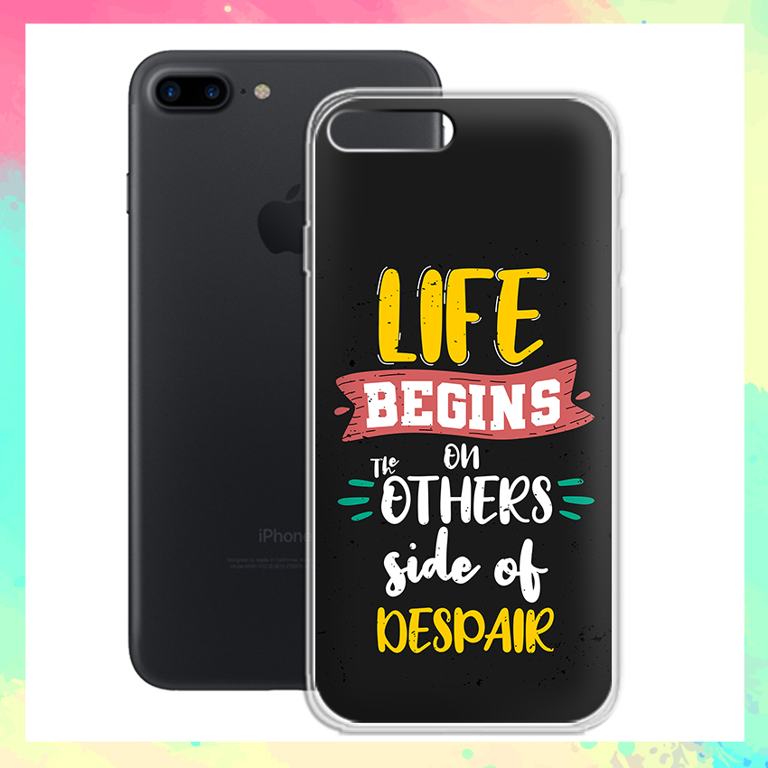 Ốp lưng Apple Iphone 7 Plus/Iphone 8 Plus in độc quyền các câu Quote ý nghĩa - 01014 Silicone Dẻo