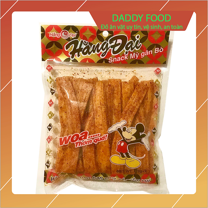 Snack mỳ gân bò Hằng Đại, Snack ngâm sốt mới tinh, dai ngon hấp dẫn