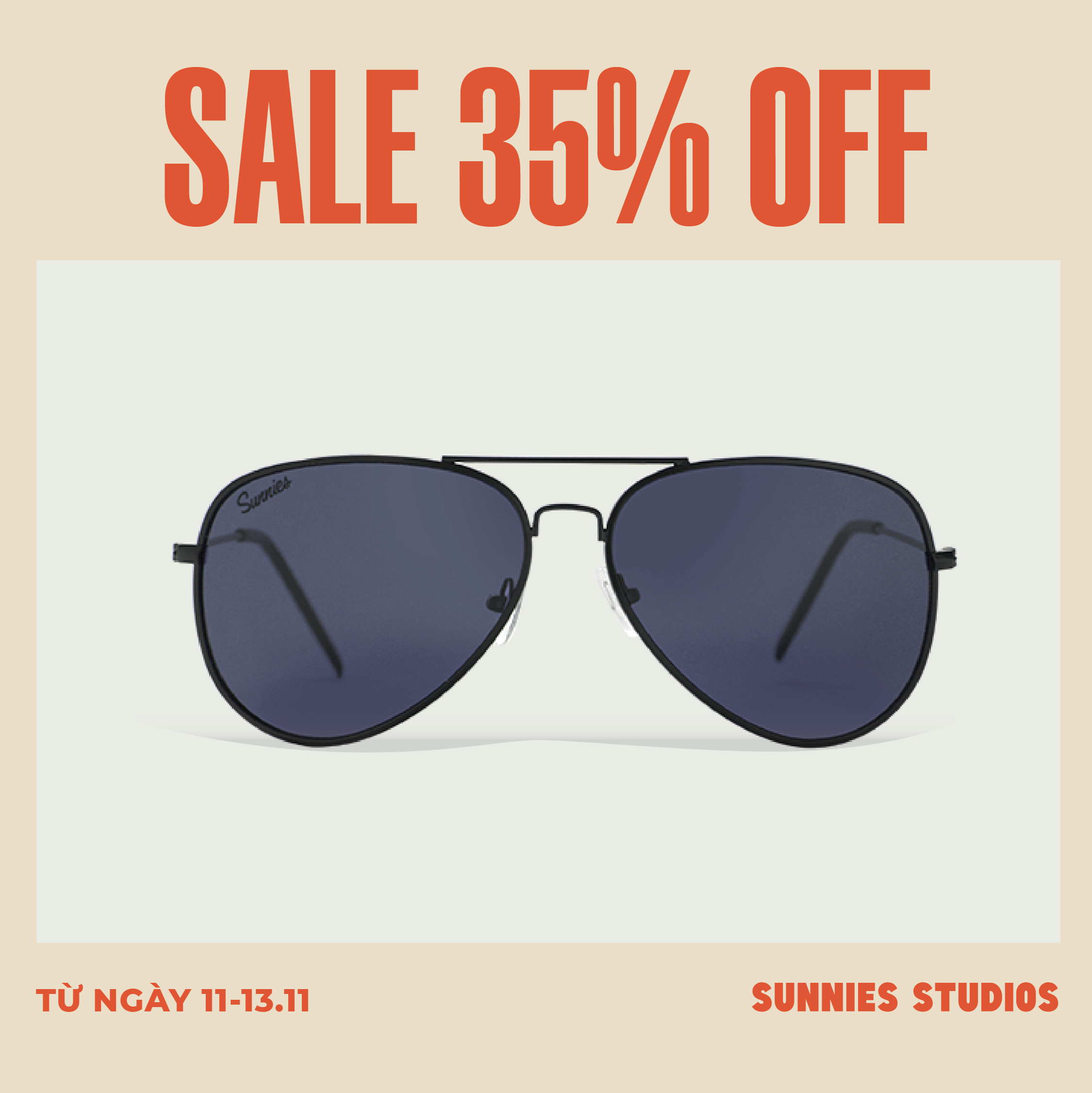 Kính mát Sunnies Studios Gọng Phi Công Taylor in Charcoal
