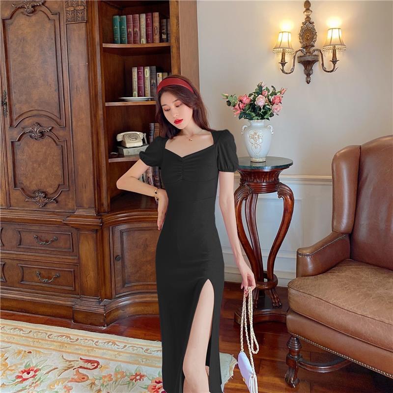 Đầm body sẻ tà trước - siêu ôm - siêu xinh