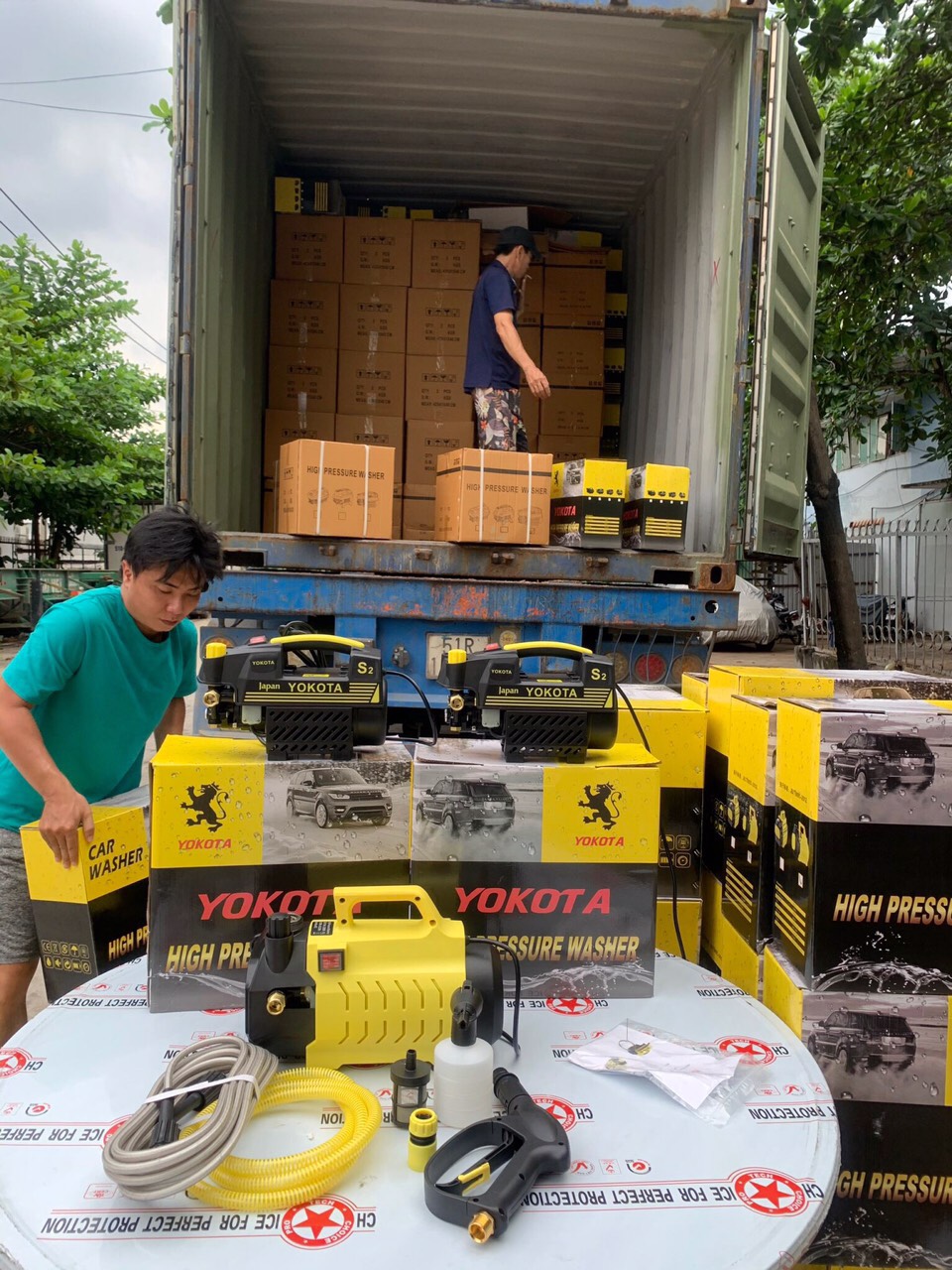 Máy rửa xe s3 yokota 2300 w chỉnh áp