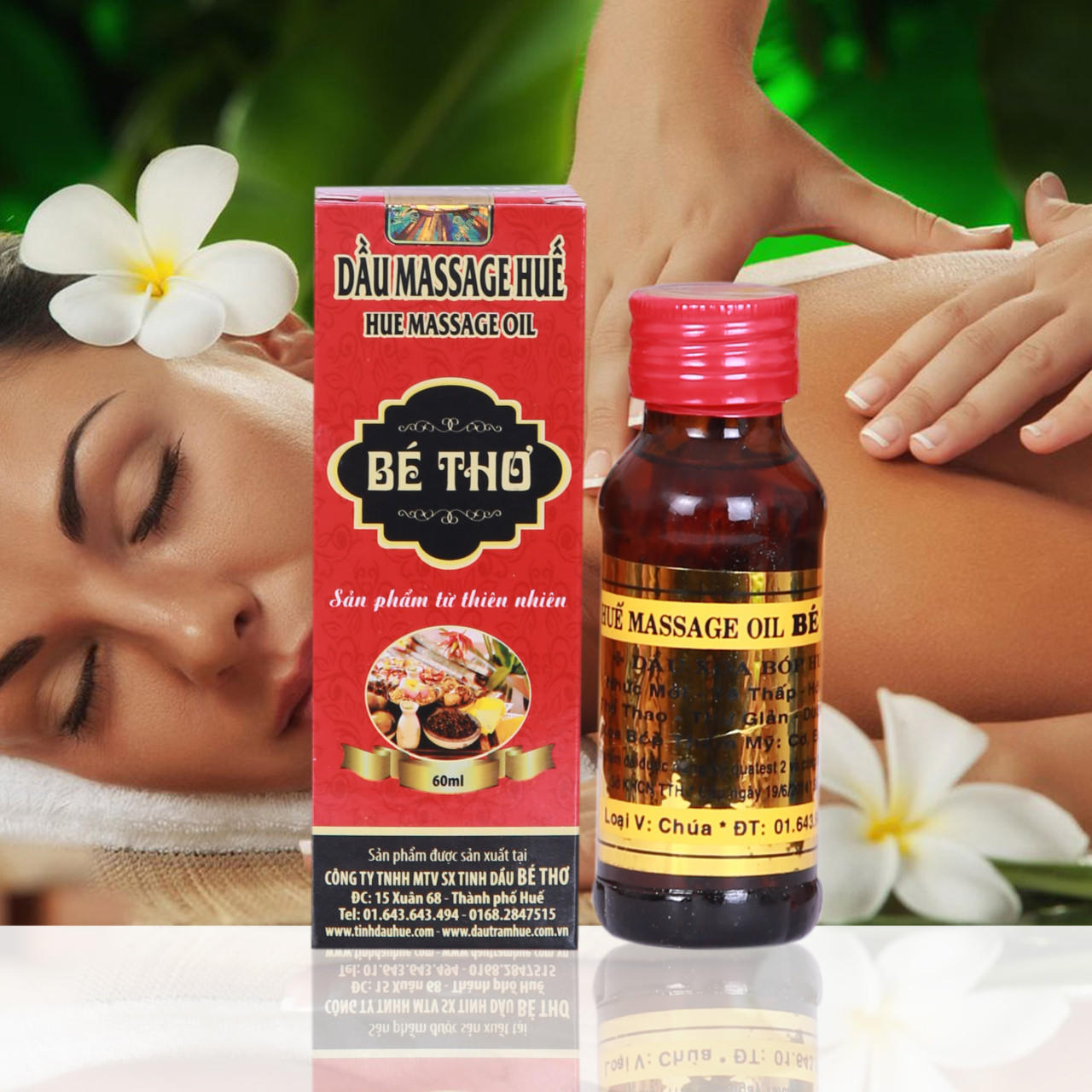 Tinh dầu massage Bé Thơ ngừa nhức mỏi, đau cơ, viêm, thư giãn giải tỏa tinh thần giá rẻ