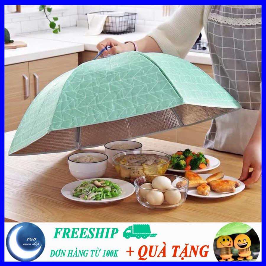 Lồng bàn gấp gọn đậy thức ăn dạng lưới hoa văn đẹp mắt - dễ dàng vệ sinh, chống côn trùng và Ruồi - Muỗi (Giao hàng Mẫu ngẫu nhiên)