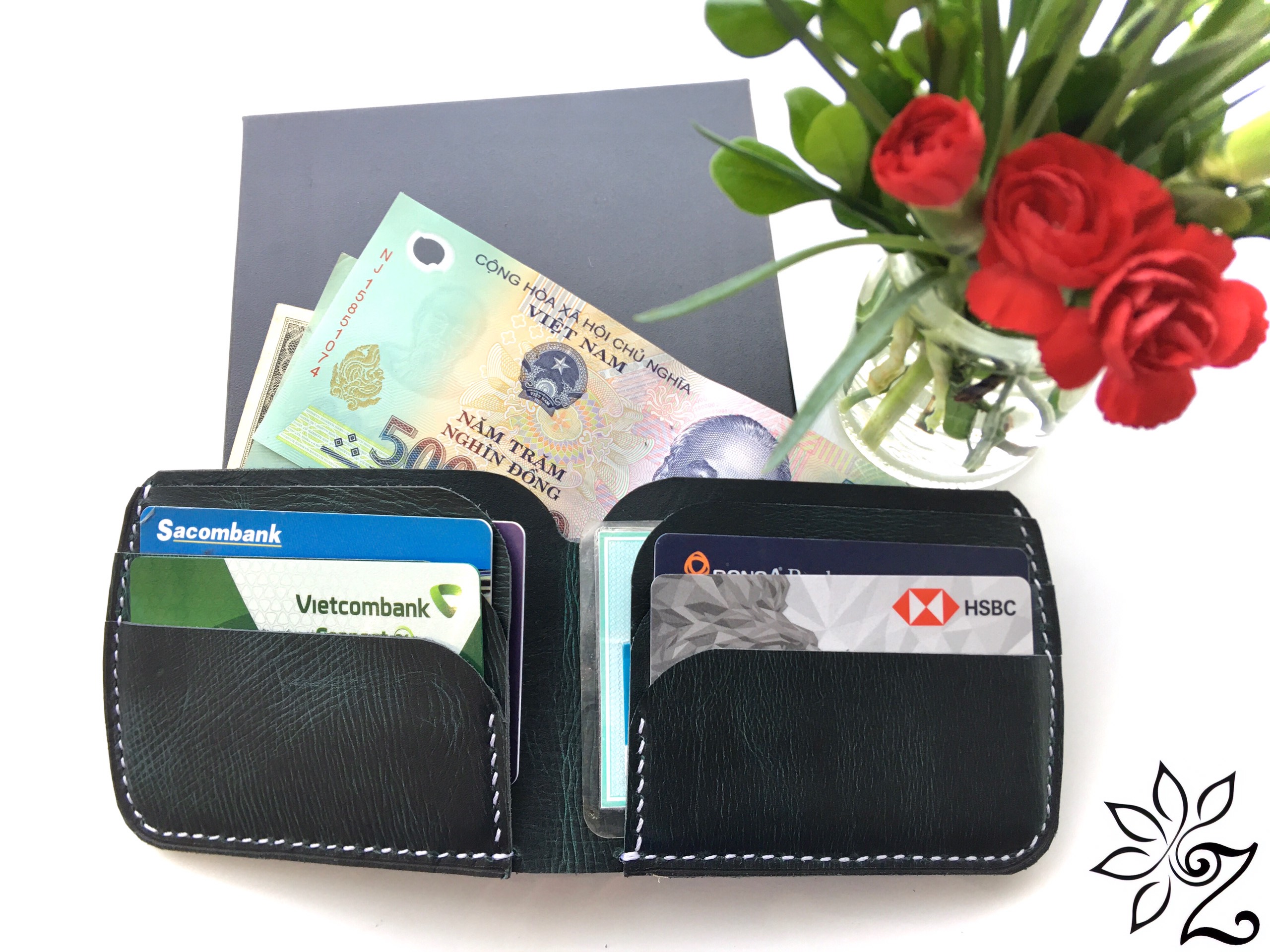 [ẢNH TỰ CHỤP - FULLBOX] VÍ DA BÒ - BÓP DA BÒ NAM CAO CẤP HANDMADE ZAMBALA - [TẶNG MÓC KHÓA GỖ CUTE]