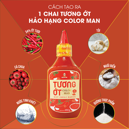 Tương ớt Ngọt Color Man (chính hãng) -kimhoaflower