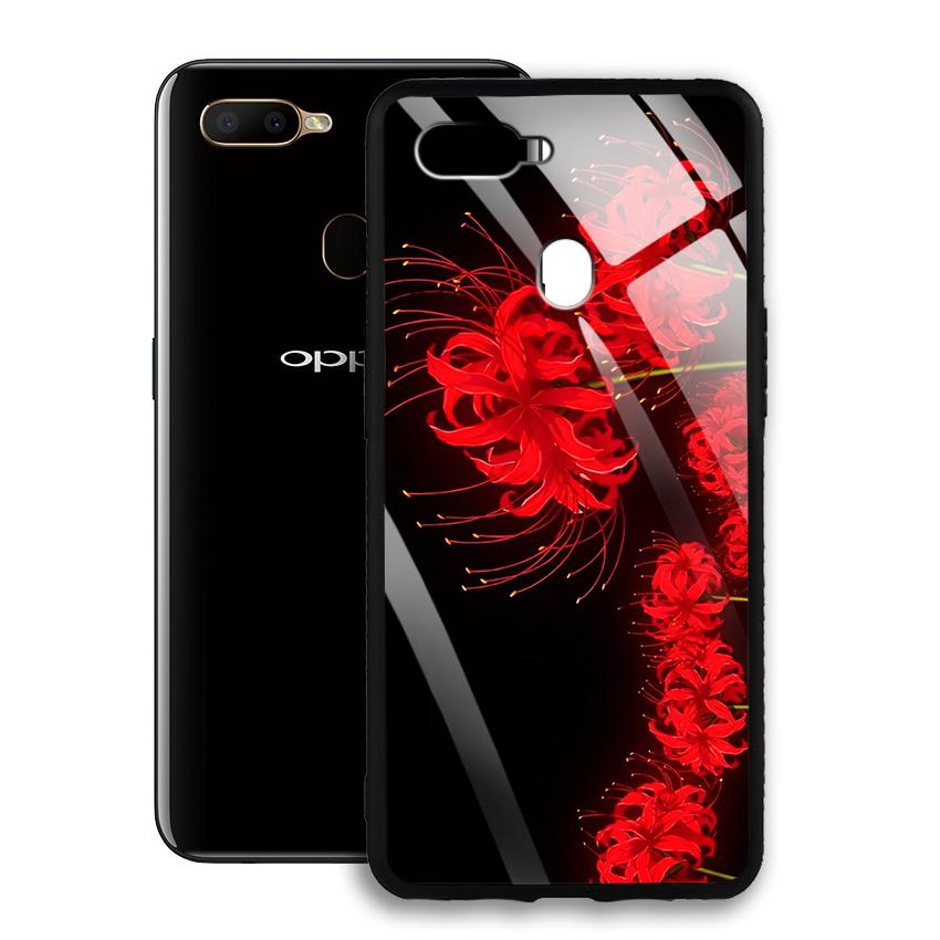 Ốp lưng oppo a5s in hoa bỉ ngạn higanbana - mặt kính cường lực - 03057 7885 hoabingan15