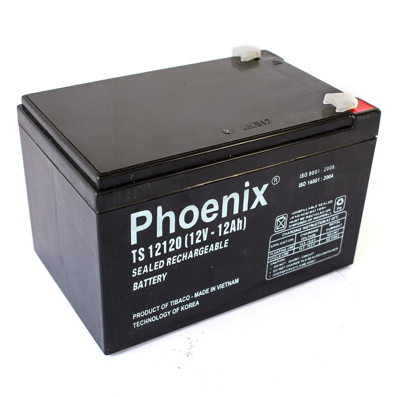 Bình ắc quy 12v-12ah - mới - chính hãng phoenix