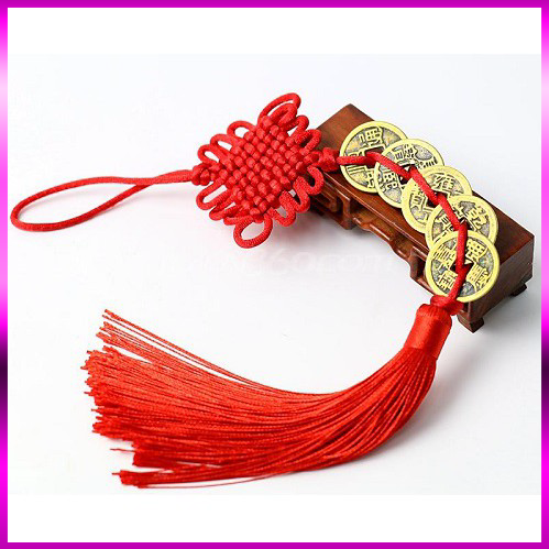 Dây treo đồng xu phong thủy Lộc Phát may mắn