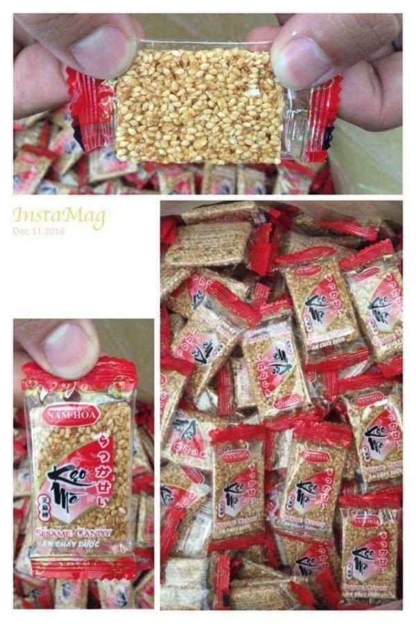 [Hoàn tiền 10%]Kẹo mè mỏng TRẮNG Nam Hòa 500g DATE LUÔN MỚI