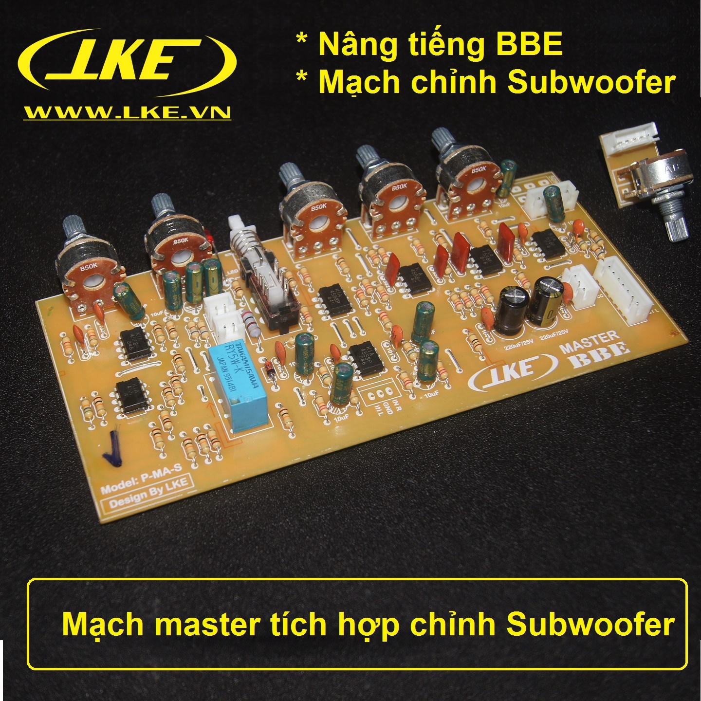 [HCM]Mạch master amply tích hợp chỉnh SUB LKE