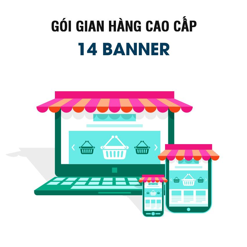 Gói thiết kế gian hàng CAO CẤP - 14 banner