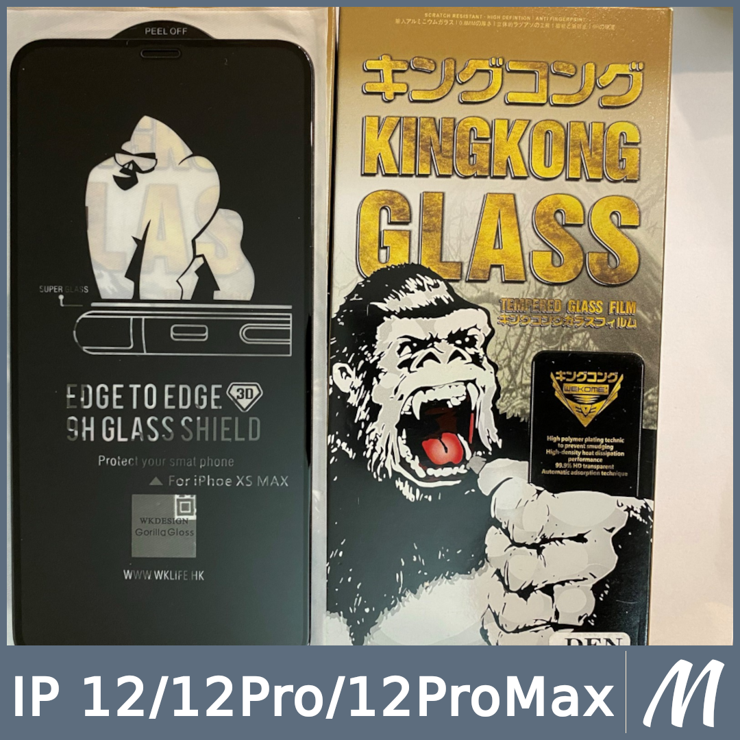 Combo 3 Kính cường lực Ip 12ProMax (6.7)/12/12Pro(6.1) 12 ProMax, 12 Pro WK KingKong Xịn (Miếng Dán màn hình Cường Lực Iphone 12 ProMax, 12 Pro)