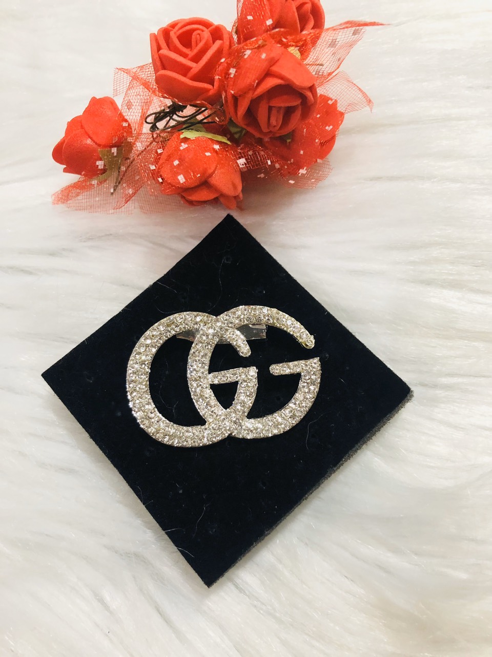 [HCM]Cài áo đính đá nữ. KT 3 x 3cm