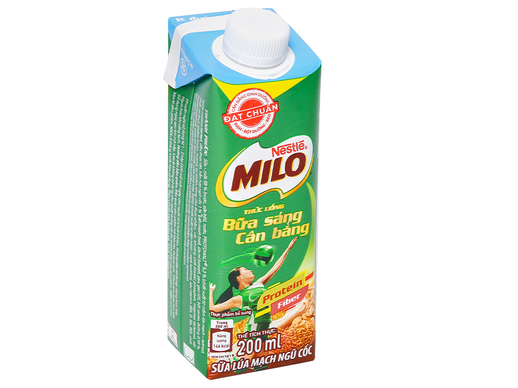 [HCM]Thùng 24 hộp MILO nắp vặn ít đường