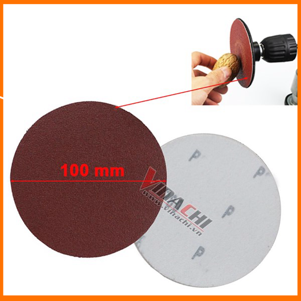 Giấy giáp tròn 100mm - giấy giáp tròn dùng để đánh bóng - bộ 10 cái