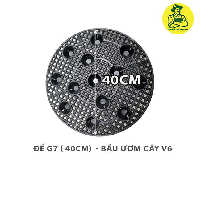Đế bầu g7 dùng cho bầu ươm v6 - 40cm