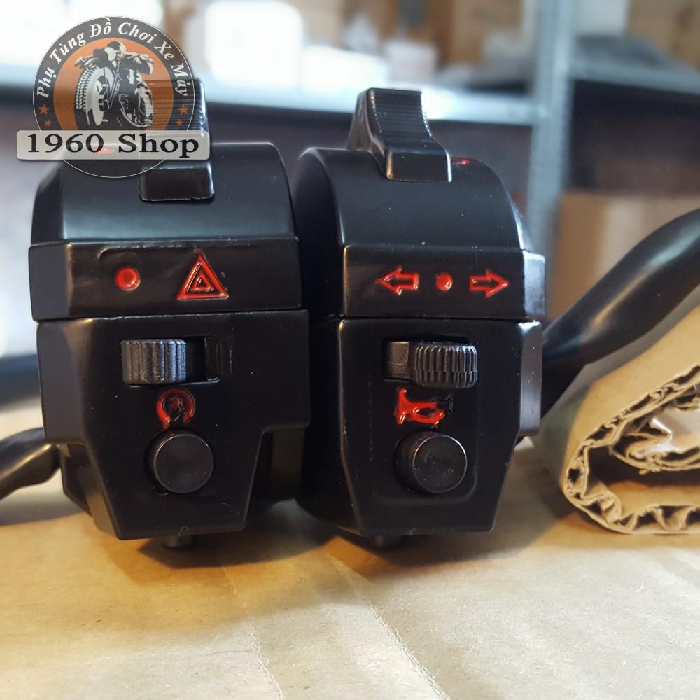 Bộ cùm công tắc WOLF và xe đạp điện thép sơn tĩnh điện cực chất phù hợp độ Cafe Racer Tracker Win CD 67 Dream CUB và các loại xe máy