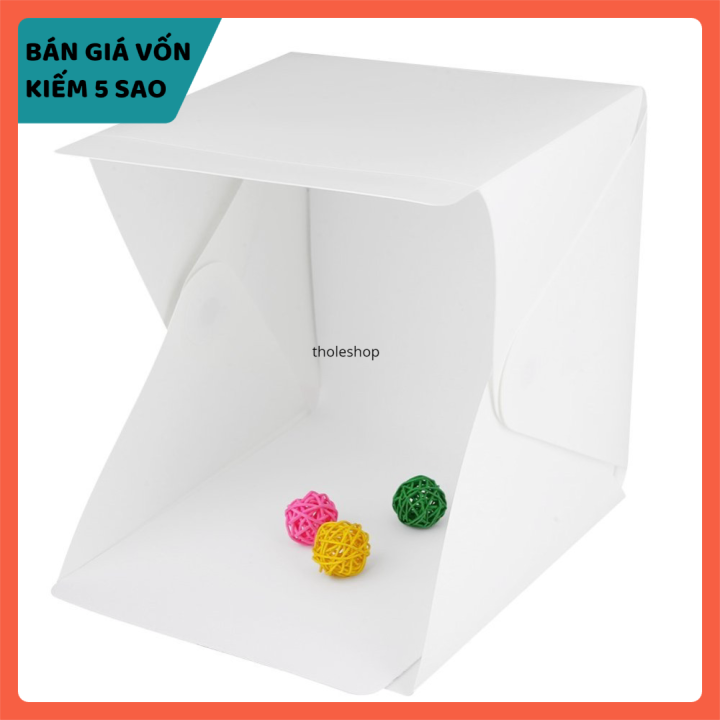Hộp đèn chụp ảnh - Hộp chụp sản phẩm gấp gọn - Hộp đèn gấp mini tiện lợi - Lồng chụp ảnh có đèn led tiện dụng - Hộp mềm lighbox có đèn led nền chụp ảnh