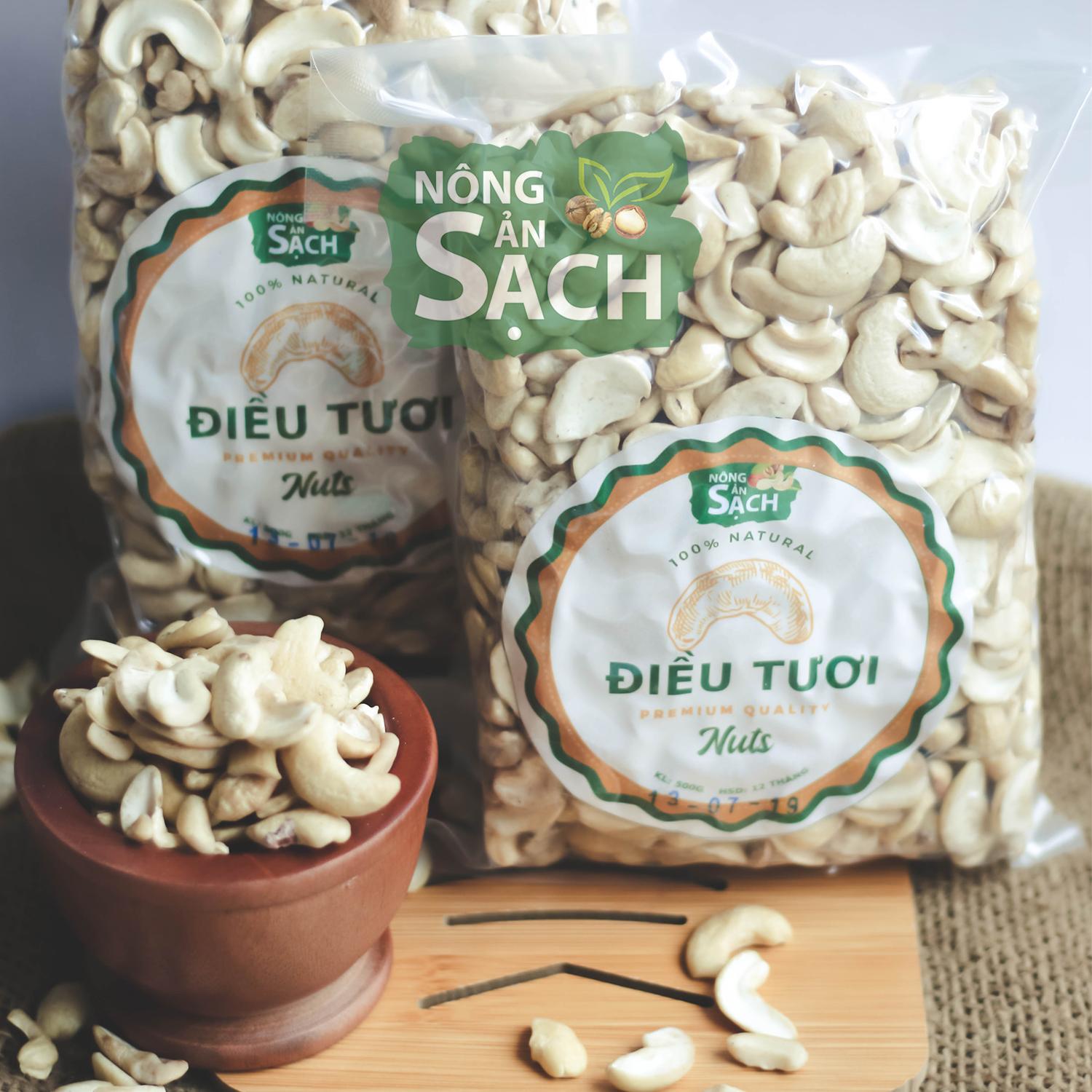 500g Hạt Điều Tươi Sạch Bình Phước