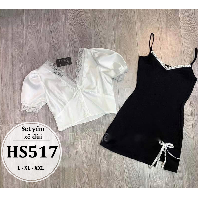 SET BIGSIZE YẾM XẺ ĐÙI HS517 - SIZE L - XL - XXL