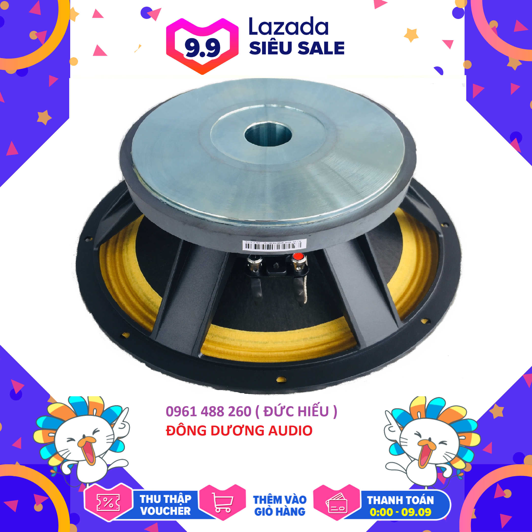 Bass 30 martin từ 190 coil 76 màng vàng - giá 1 đôi