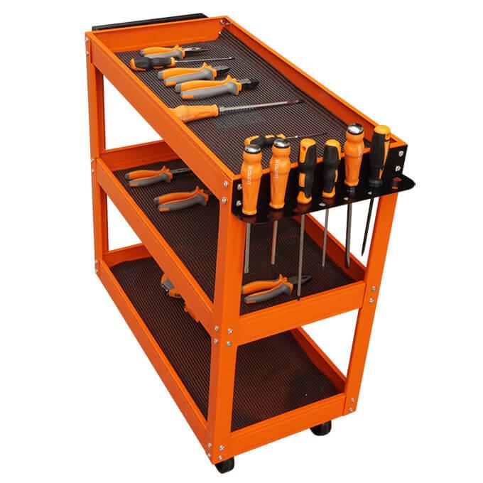 Xe đẩy dụng cụ 3 tầng có bánh xe kowon kjs-19a