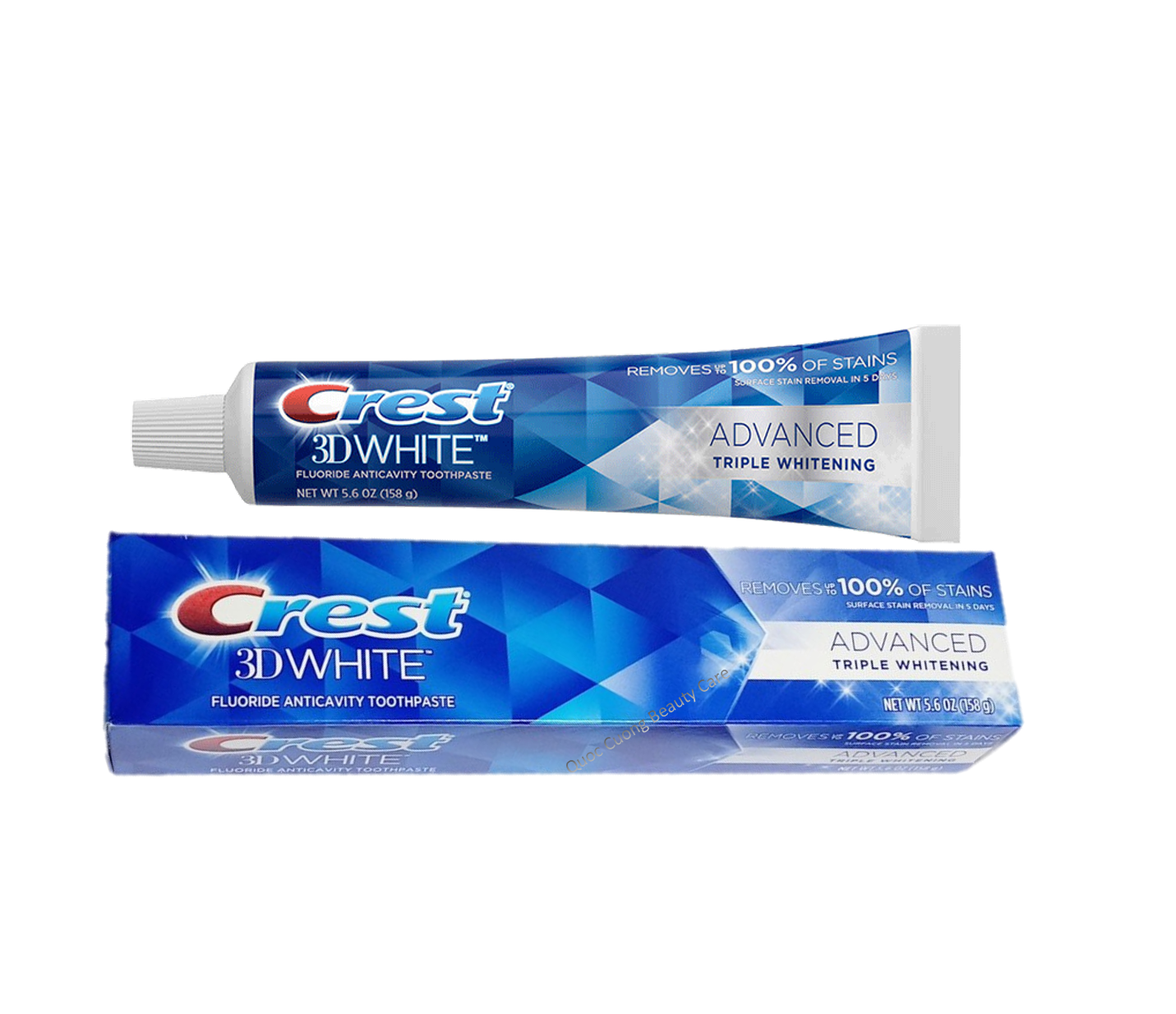 Kem đánh răng trắng và sạch mảng bám Crest 3D White Advanced Triple Whitening Toothaste 158g