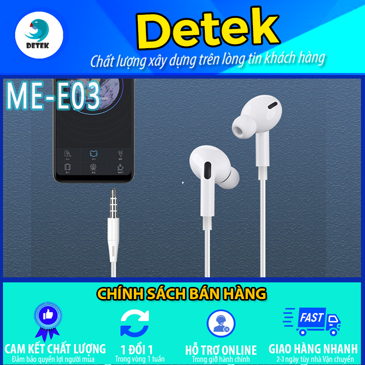 Tai nghe nhét tai ZUZG ME-E03 tích hợp micro đàm thoại