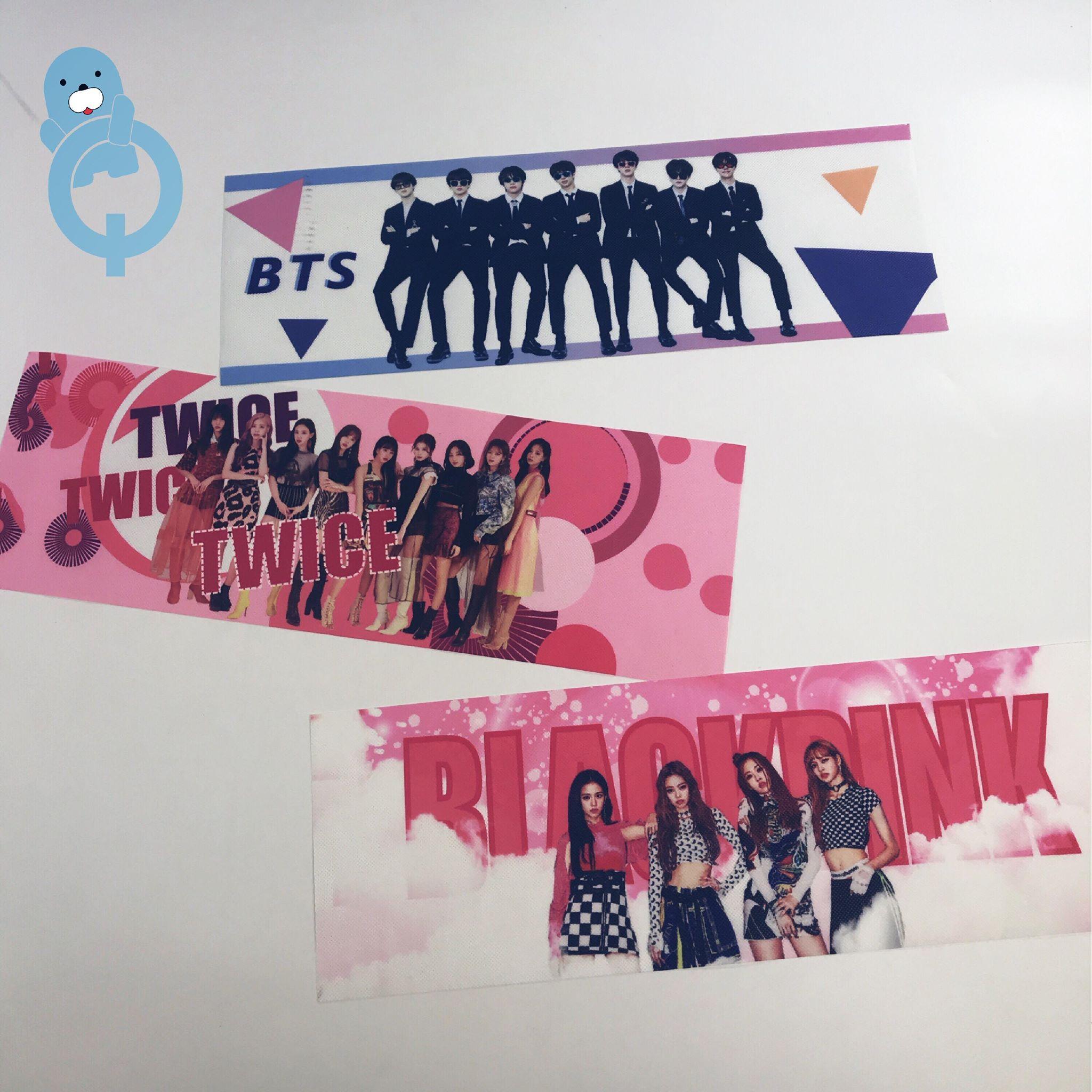 [HCM]Banner biểu ngữ cầm tay vải BTS Persona Answer World Tour Festa Blackpink Twice