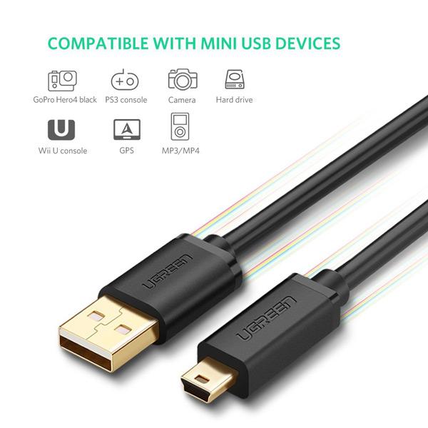 Cáp chuyển đổi mini usb sang usb 2.0 ugreen 10354
