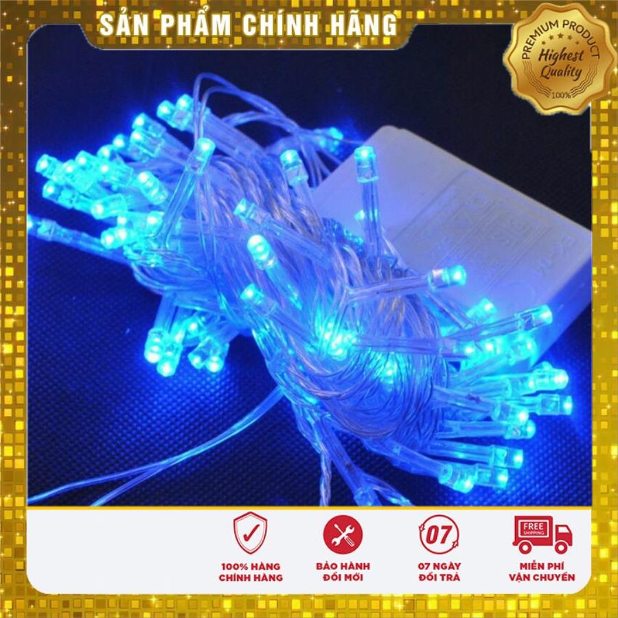 Dây đèn led chớp nháy màu vàng, xanh dương 4m bóng tiêu, có đầu nối dây, Dây đèn chớp nháy