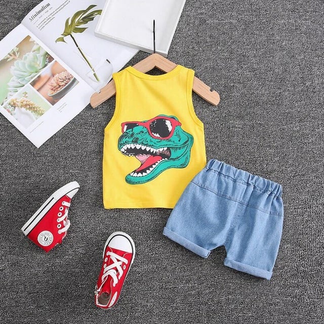 Áo Ba Lỗ Khủng Long cho bé Trai