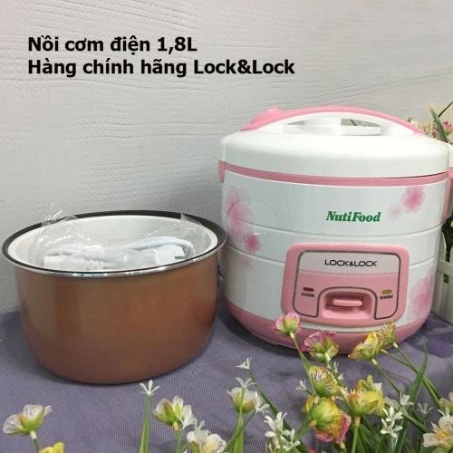 Nồi cơm điện chống dính lock&lock ejr446blu 1.8l - công suất 700w