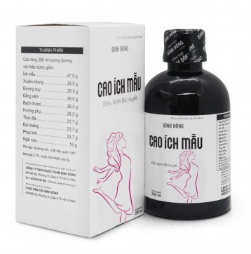 Cao ích mẫu bình đông - 280ml - điều kinh bổ huyết