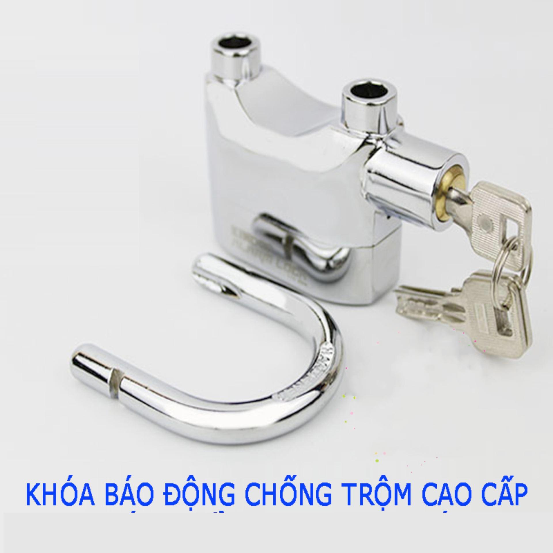 Ổ khóa báo động chống trộm Kinbar CT02, Khóa cửa cổng , khóa cửa nhà , khóa càng xe máy , khóa đĩa xe máy có còi hú Ổ khóa báo động chống trộm Kinbar CT02
