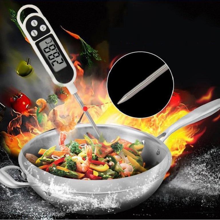 Nhiệt kế nấu ăn, pha sữa KT300 (màu trắng), Ẩm Kế, Kẹp Nhiệt Độ, Nhiệt Kế Nấu Ăn, Pha Sữa Kt300 Cao Cấp, Đo Nhiệt Độ Chính Xác, Dễ Nhìn Số.