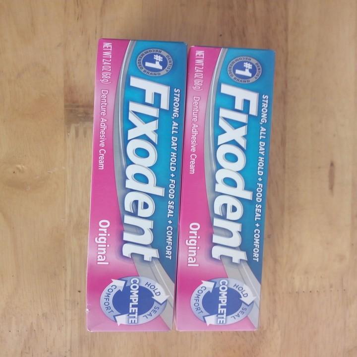 Keo Dán Hàm Răng Giả Fixodent Dạng Dải Mỏng, Độ Chắc Chắn Cao Không Bị Tuột, Đảm Bảo An Toàn Sử Dụng