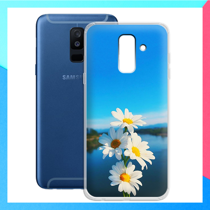 [HCM]Ốp lưng họa tiết hoa cúc dễ thương cho Samsung Galaxy A6 Plus 2018 - 01025 8041 CHM01 - Silicone Dẻo
