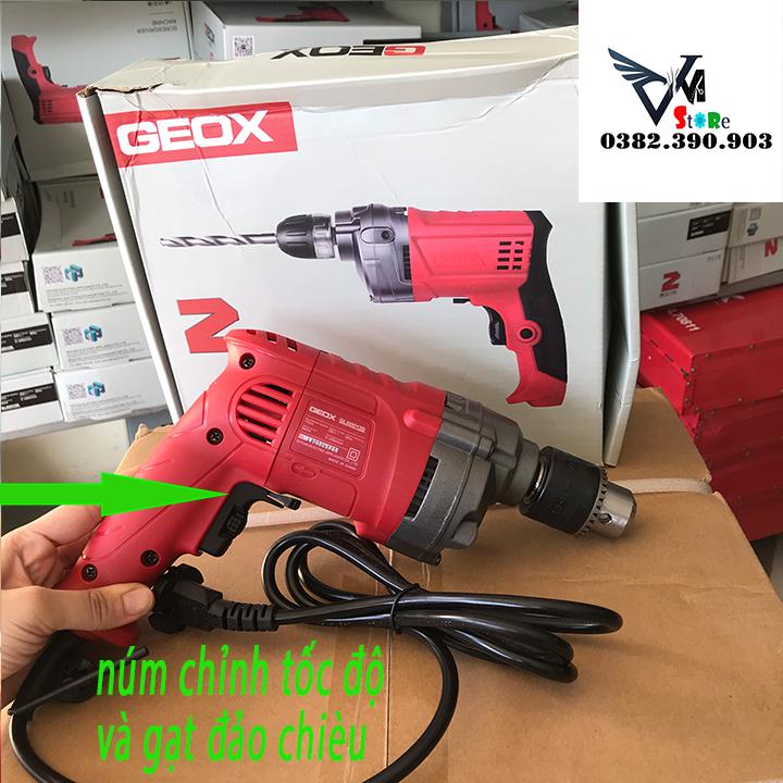 Máy khoan cầm tay geox đầu kẹp sắt 13mm - geox gl 60013b