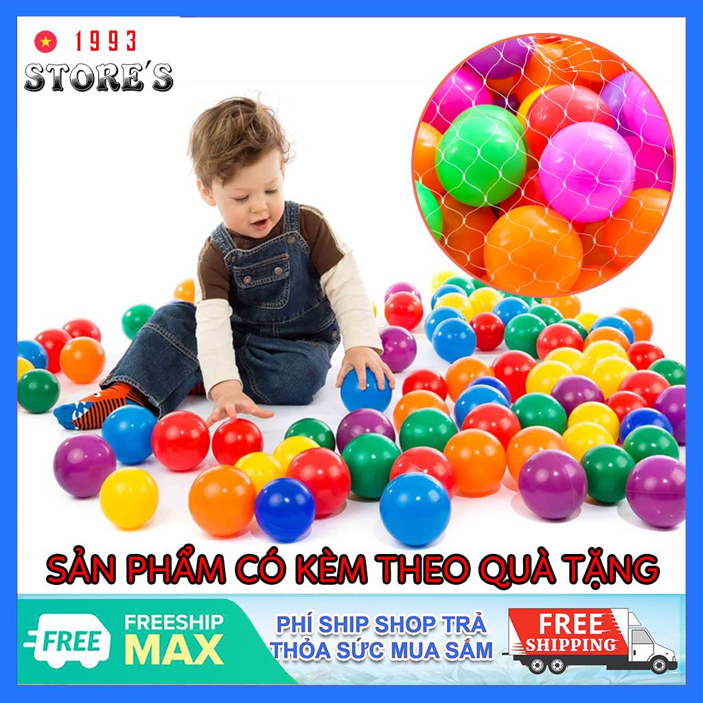 Bóng nhựa, banh nhựa mềm nhiều màu sắc cho bé, không mùi, chất liệu nhựa ABS an toàn cho bé.