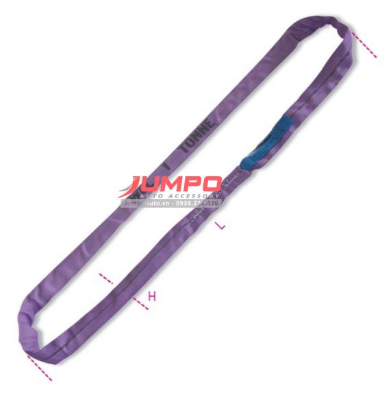 Dây cáp vải cẩu hàng bản tròn 1 tấn endless 7:1