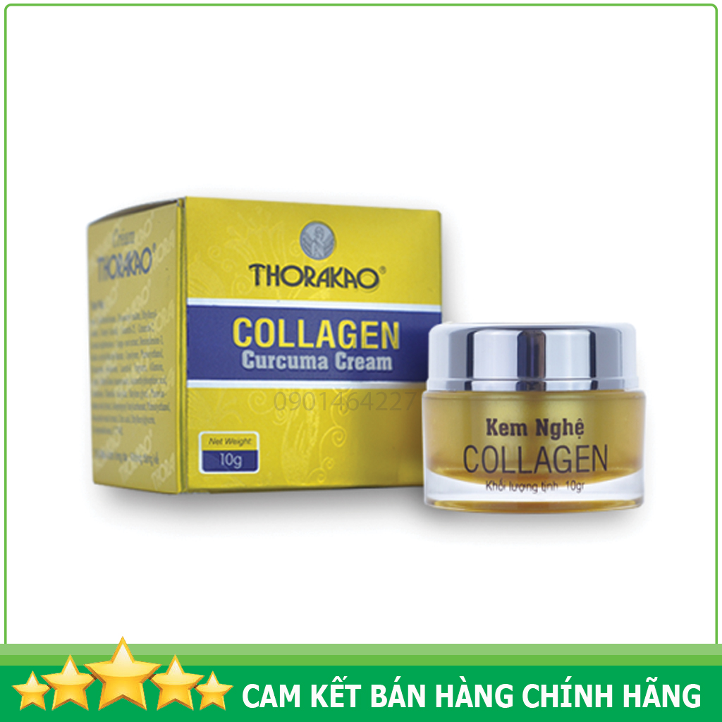 Kem Nghệ Collagen ngừa mụn, giữ ẩm, giúp da săn khoẻ 10g Thorakao