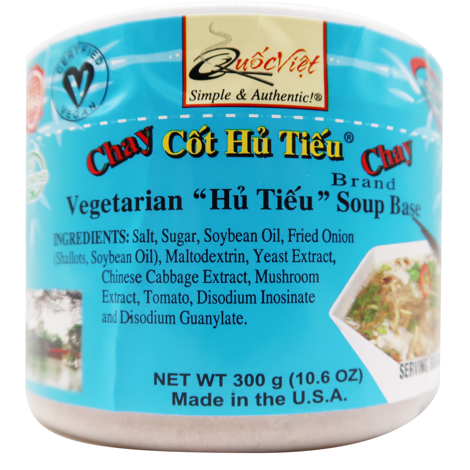 [HCM]GIA VỊ NẤU Cốt Hủ Tiếu Chay Quốc Việt Foods 300G