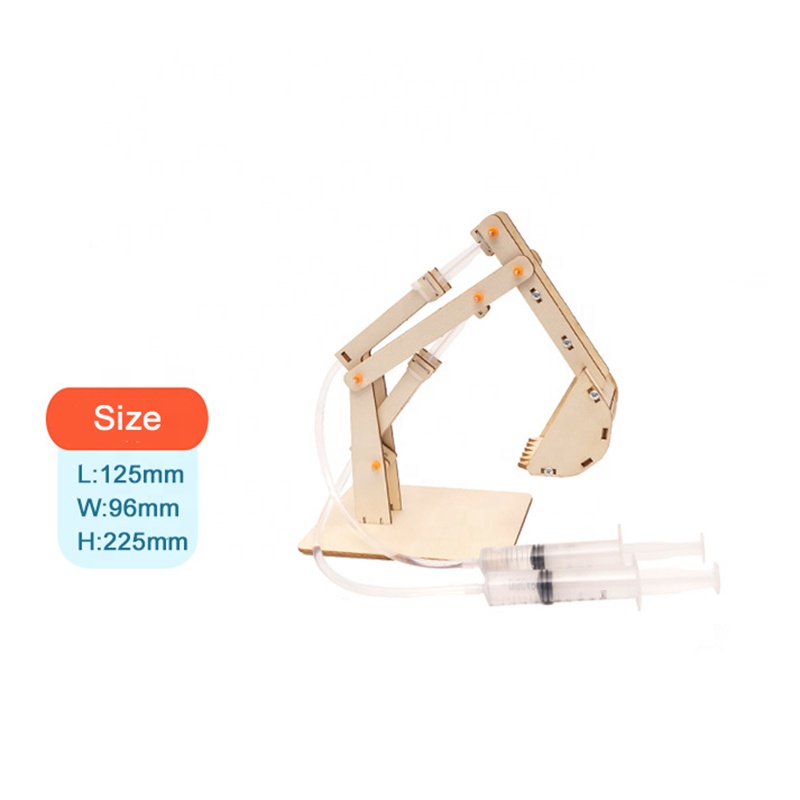 Đồ chơi giáo dục thí nghiệm khoa học vật lý-Mô hình máy xúc thủy lực