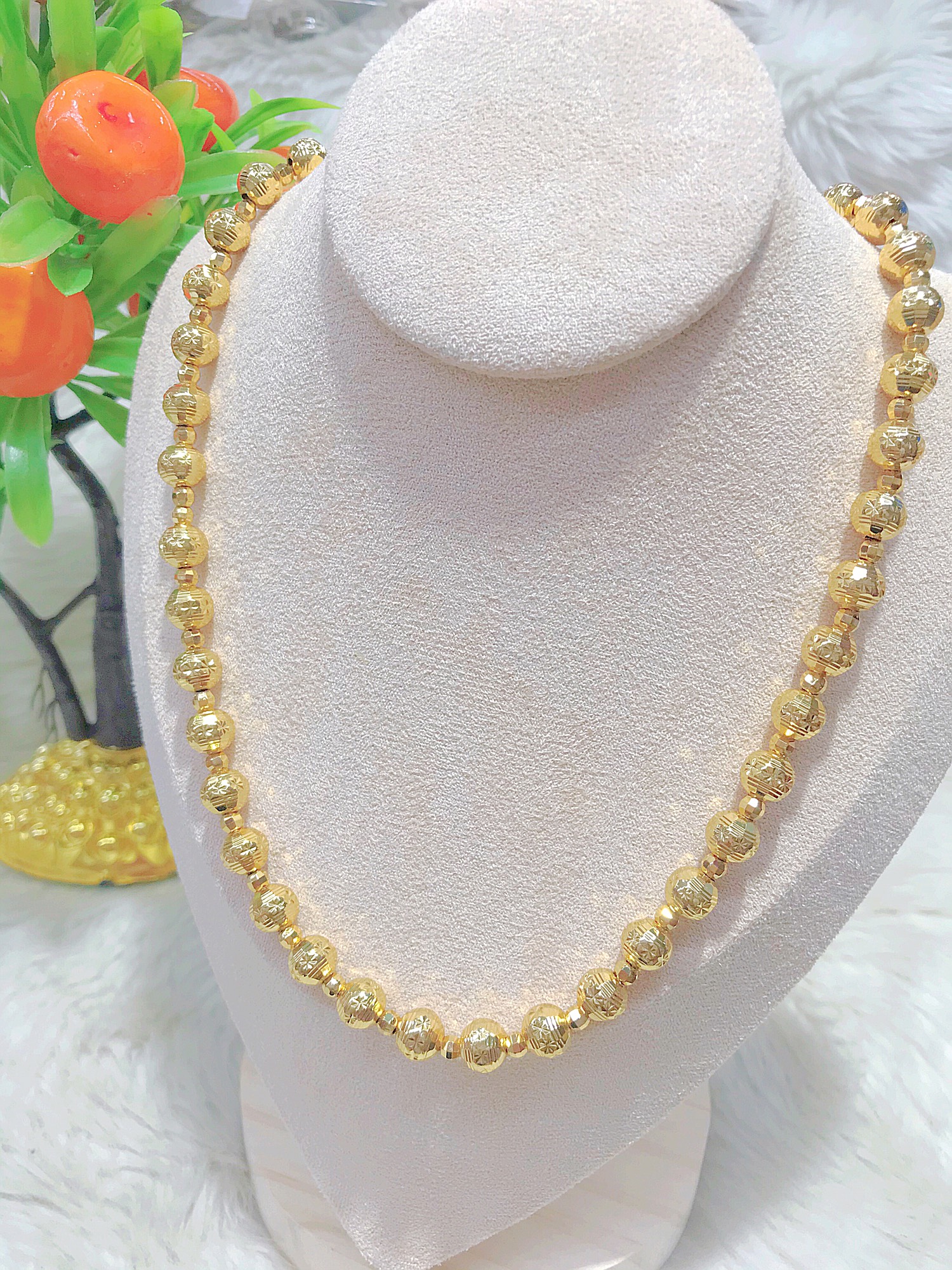 Dây chuyền nữ mạ vàng thật 18K JK Silver cho độ sáng lấp lánh cao cam kết không đenkhông bay màukhông gây dị ứng thích hợp đi tiệc cực sang chảnh day chuyen bac dep trang suc