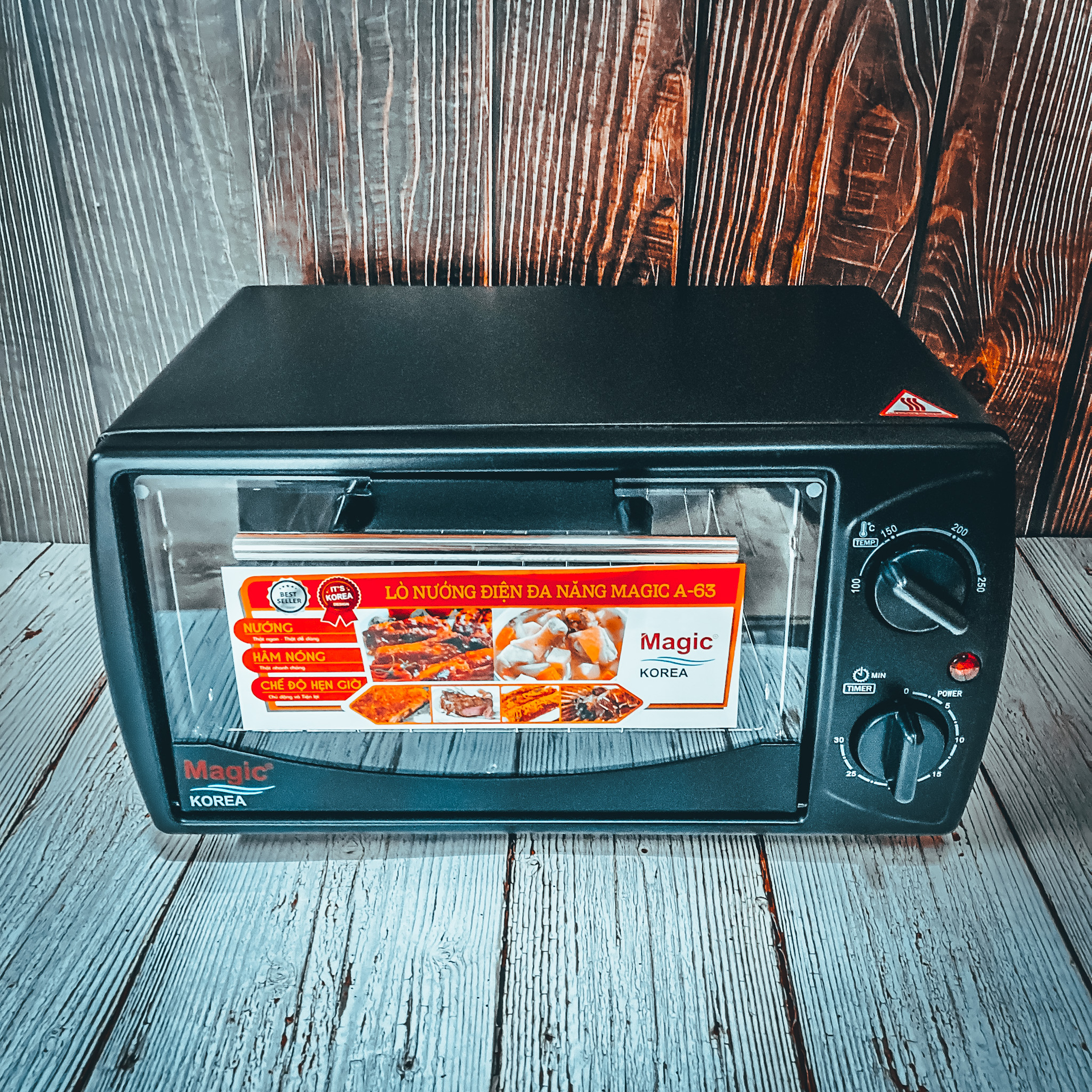 Lò Nướng Điện Tích Hợp Magic Korea A63 | Dung Tích 12L | Công Suất 1000W | Hẹn Giờ Và Kiểm Soát Nhiệt Độ Chính Xác | Phân Phối Chính Thức Bởi Magic Korea | Bảo Hành Chính Hãng 12 Tháng